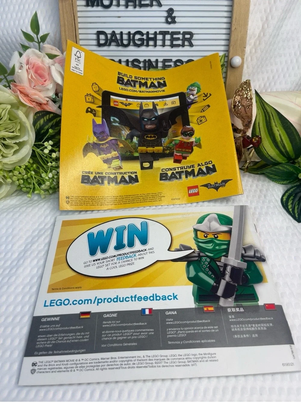 LEGO Batman Movie Instruction Manuals ONLY 70907 70904 Killer Croc Clayface